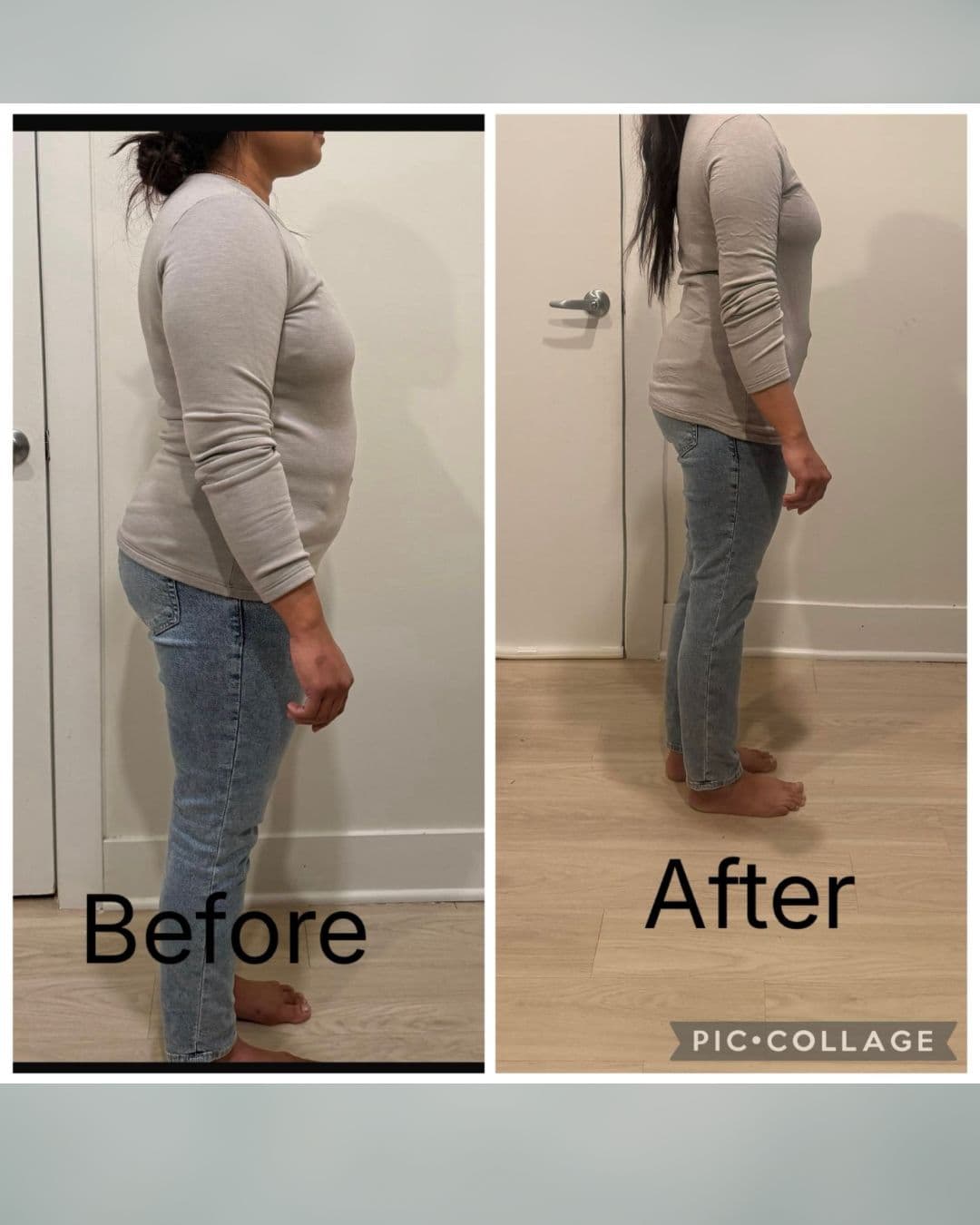 Before and after transformation