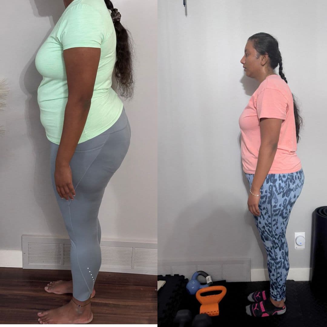 Before and after transformation